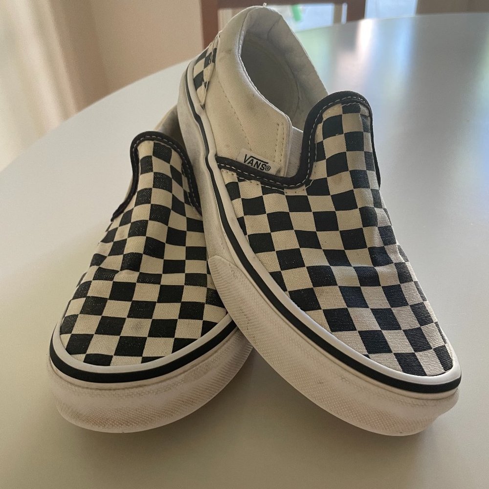 Vans Kids Slip-on Checkered Shoe